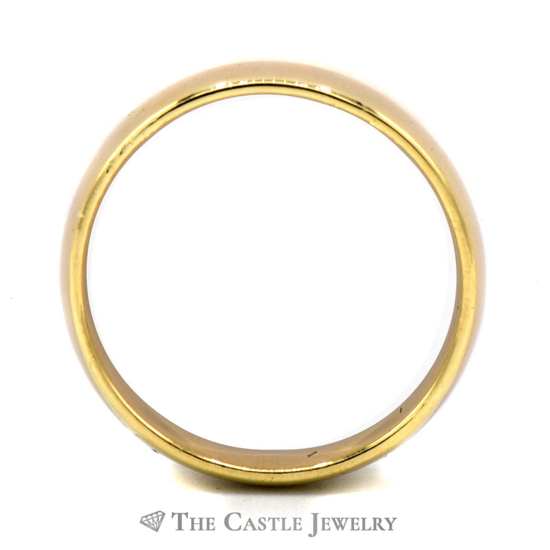10k Yellow Gold 6mm Polished Wedding Band Size 10