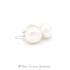 7MM Pearl Stud Earrings in Sterling Silver - Thumbnail 1