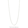 10k White Gold 20 Inch Box Link Chain - Thumbnail 1