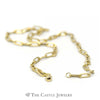 18 inch 4.5mm Semi-Solid Paper Clip Chain in 14k Yellow Gold - Thumbnail 3