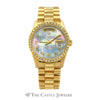 Rolex Presidential Day-Date 18238 with Black Mother of Pearl Dial & Diamond Bezel in 18k Yellow Gold - Thumbnail 1
