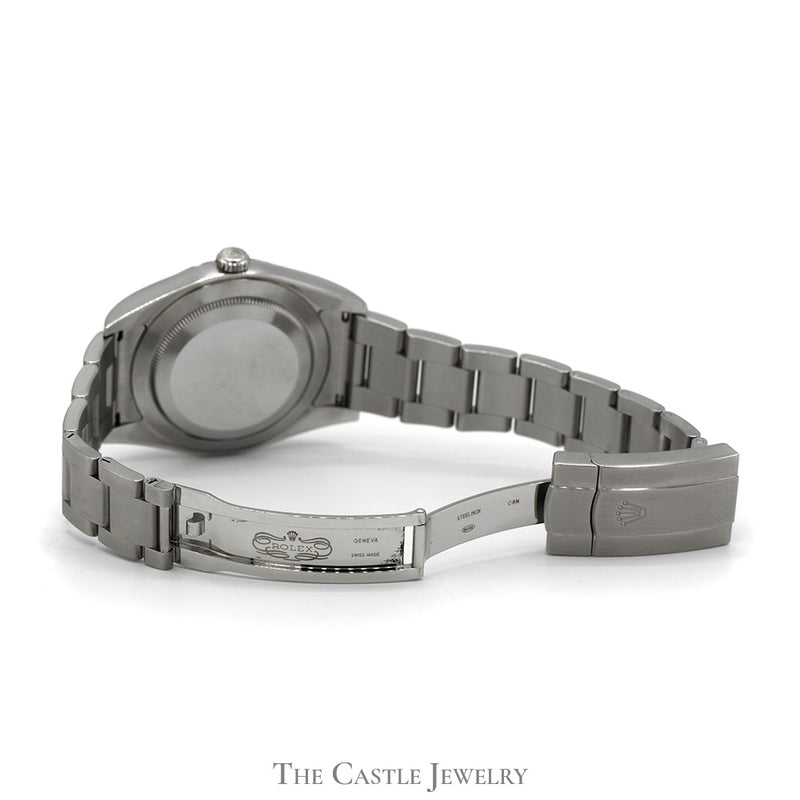 Rolex Oyster Perpetual 114300 with Grey Dial and Stainless Steel Oyster Band