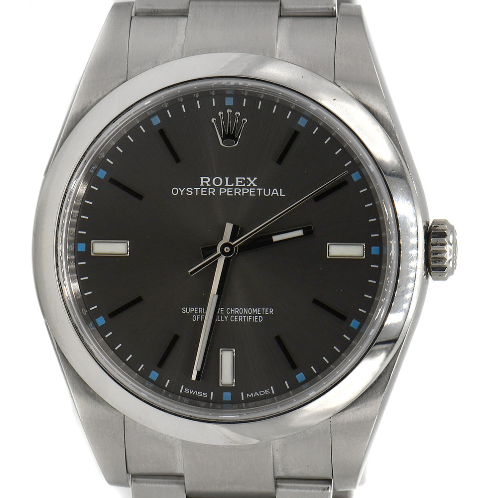 Rolex Oyster Perpetual 114300 with Grey Dial and Stainless Steel Oyster Band