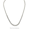 16 Inch 10cttw Round Diamond Tennis Necklace in 14k White Gold - Thumbnail 1