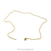10k Yellow Gold 18 Inch Box Link Chain with Lobster Clasp - Thumbnail 3
