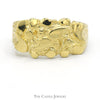 10k Yellow Gold Nugget Style Men's Ring - Size 10 - Thumbnail 1
