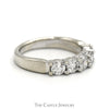 1cttw 5 Round Diamond Band in 14k White Gold - Thumbnail 3