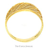 18k Yellow Gold Diamond Cut Open Filigree Band - Thumbnail 2
