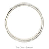 Men's 6mm Wide Flat Set Diamond Eternity Band in 14k White Gold - Thumbnail 2