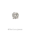 Single .47ct Round Brilliant Cut Diamond Stud in 14K White Gold - Thumbnail 1
