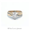 Marquise Center Cut Diamond with Diamond Accents in 14kt Yellow Gold - Thumbnail 1