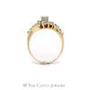 Soldered 1cttw Round Diamond Bridal Set with Diamond Accents in 14k Yellow Gold - Thumbnail 2