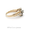 Soldered 1cttw Round Diamond Bridal Set with Diamond Accents in 14k Yellow Gold - Thumbnail 3