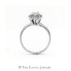Emerald Cut Diamond Engagement Ring with Diamond Halo - Thumbnail 2