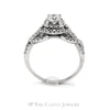 1CTTW Diamond Engagement Ring with Accents in 14KT White Gold - Thumbnail 2