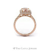 Neil Lane Radiant Cut Morganite Ring with 1cttw Diamond Accents in 14k Rose Gold - Thumbnail 2