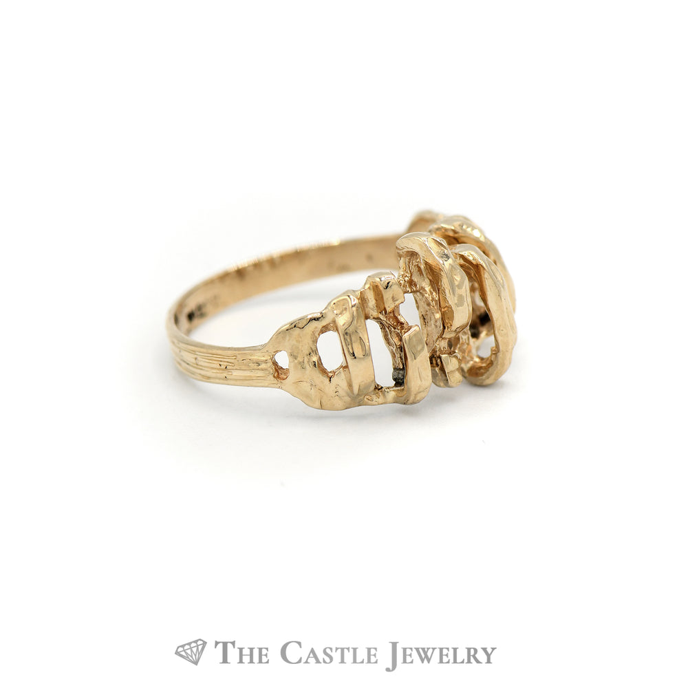 Cage Style Ring in 14KT Yellow Gold