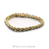 7" Double 2CTTW Diamond Rope Chain with Safety Chain in 14KT Yellow Gold - Thumbnail 1