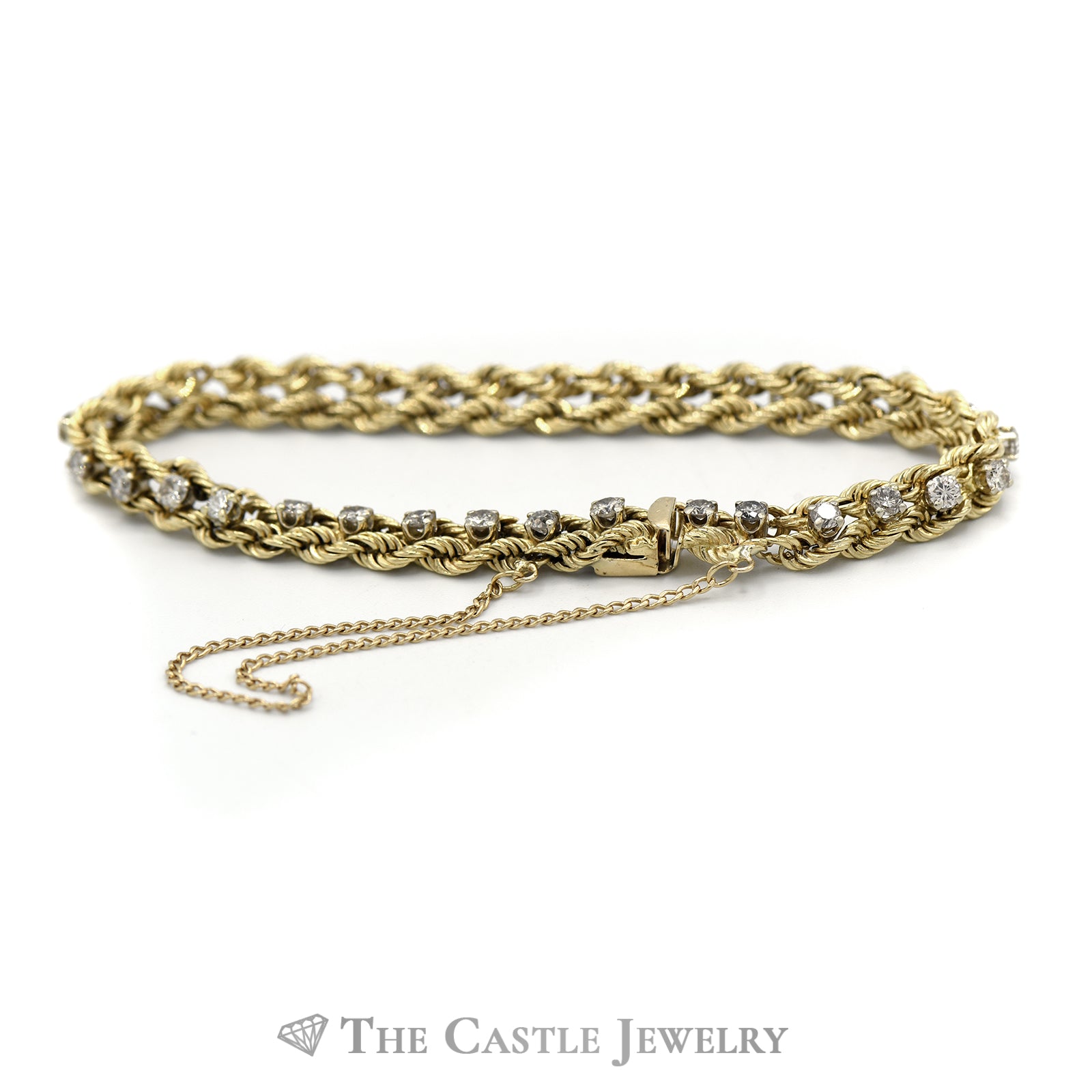 Yellow Gold Straight Figaro Chain Padlock & Safety Chain Bracelet – Barnes  Jewellers
