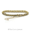 7" Double 2CTTW Diamond Rope Chain with Safety Chain in 14KT Yellow Gold - Thumbnail 2