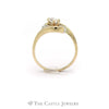 1/2CT Bypass Marquise Diamond Solitaire Engagement Ring in 14KT Yellow Gold - Thumbnail 2