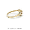 1/2CT Bypass Marquise Diamond Solitaire Engagement Ring in 14KT Yellow Gold - Thumbnail 3