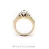 1.25CTTW Marquise Cut Bridal Set with Soldered Diamond Accents Band in 14KT Yellow Gold - Thumbnail 2