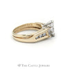 1.25CTTW Marquise Cut Bridal Set with Soldered Diamond Accents Band in 14KT Yellow Gold - Thumbnail 3