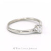 .34ct Diamond Solitaire Ring in Twisted 3 Prong 14k White Gold Mounting - Thumbnail 3