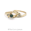 .50CTTW Green Diamond with Diamond Accents Bridal Set in 14KT Yellow Gold - Thumbnail 4