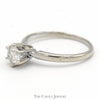 .59CT Round Cut Diamond Solitaire Engagement Ring in 14KT White Gold - Thumbnail 3