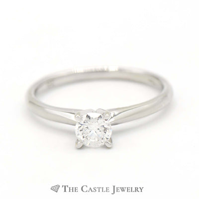 .40ct Round Diamond Solitaire Engagement Ring in 10k White Gold