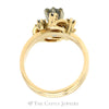 .40cttw Swirled Diamond Cluster Bridal Set in 14k Yellow Gold - Thumbnail 2