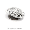 Filigree Heart Pendant in 14KT White Gold - Thumbnail 2