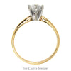 .67ct Round Diamond Solitaire Engagement Ring in 14k Yellow Gold - Thumbnail 2