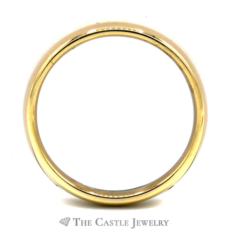10k Yellow Gold 4mm Polished Wedding Band Size 8.25