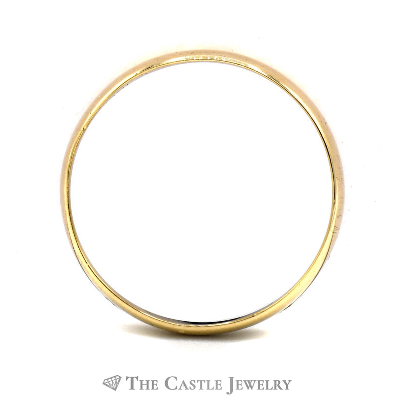 10k Yellow Gold 4mm Polished Wedding Band Size 11.25