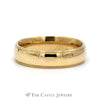 14k Yellow Gold 5.5mm Polished Wedding Band with Milgrain Edge Size 10.25 - Thumbnail 1