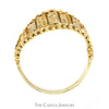 14k Yellow Gold Tapered Flexible Mesh Ring - Thumbnail 2