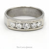 Men's Channel Set 5 Diamond Band in 14k White Gold - Thumbnail 1