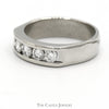 Men's Channel Set 5 Diamond Band in 14k White Gold - Thumbnail 3