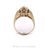 Marquise Shaped Round Diamond Cluster Ring in 14KT Yellow Gold - Thumbnail 2