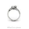 1CTTW Ever Us Bypass Designed Engagement Ring in 14KT White Gold - Thumbnail 2