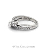 1CTTW Ever Us Bypass Designed Engagement Ring in 14KT White Gold - Thumbnail 4