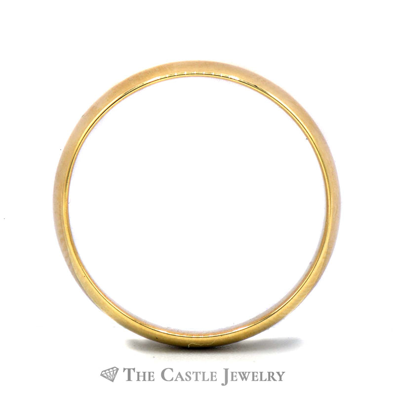 14k Yellow Gold 4.3mm Polished Wedding Band Size 10.25