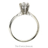 .62ct Round Diamond Solitaire Engagement Ring in 14k White Gold - Thumbnail 2