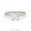 Lab Grown 1ct SI2 E Diamond Solitaire Engagement Ring in 14k White Gold - Thumbnail 1