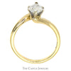 .85ct Marquise Shaped Diamond Solitaire Engagement Ring in 14k Yellow Gold Bypass Setting - Thumbnail 2