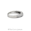 .75CTTW Double Diamond Row Domed Wedding Band in 18KT White Gold - Thumbnail 3
