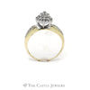 Marquise Shaped 1cttw Diamond Cluster Ring in 10k Yellow Gold - Thumbnail 2